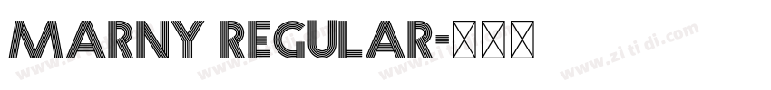 Marny Regular字体转换